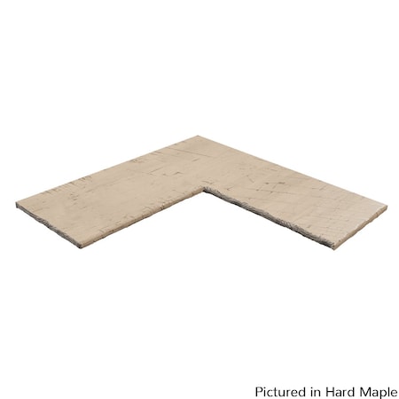 Designs Of Distinction 12" X 30" X 30" Flat Rustic Hand Scraped Corner Shelf - Hard Maple 01SH123030HM1